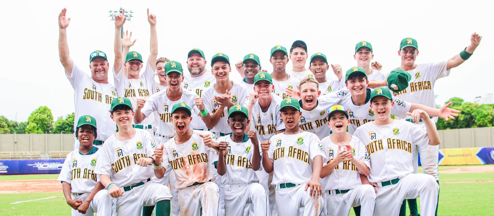 Bothasig players representing South Africa at a WBSC World Cup